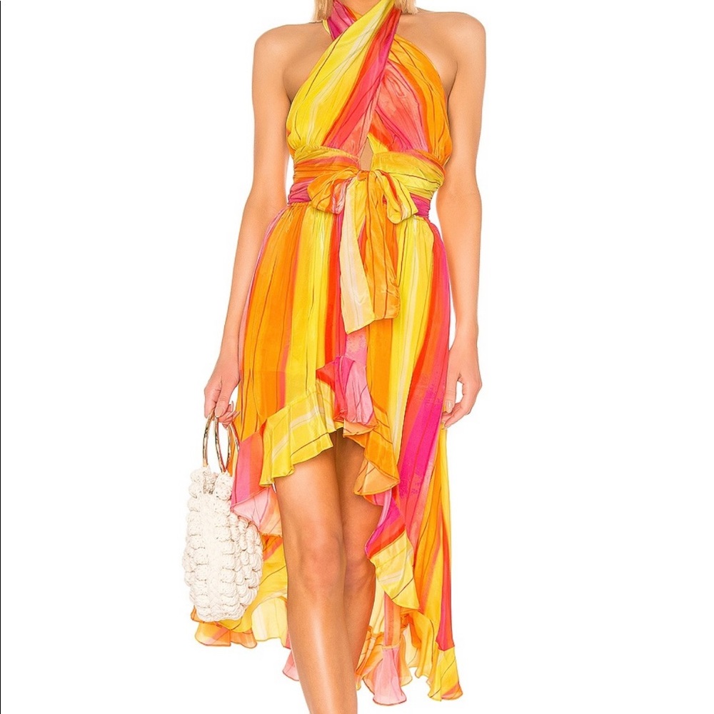 Rococo Sand multi color dress NWT